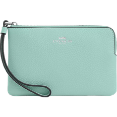 Coach Corner Zip Wristlet - Sv/Faded Blue