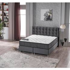 180 cm Boxspringbetten reduziert Poco Upholstered Etna Boxspringbett 180x200cm