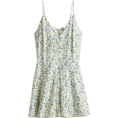 H&M A-Line Strap Dress - White/Floral