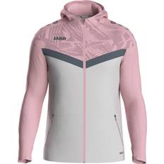 Basisschicht JAKO Unisex Kinder Kapuzenjacke Iconic, soft grey/dusky pink/anthra light