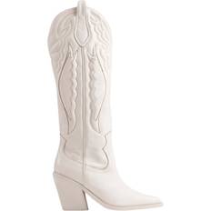 44 ½ Hohe Stiefel Bronx Cowboy New-Kole - White