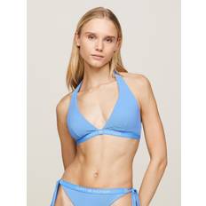 Tommy Hilfiger Women Bikini Tops Tommy Hilfiger Women's Logo Triangle Bikini Top Blue Blue Spell