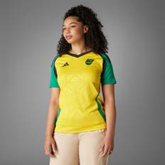 Soccer Sports Fan Apparel Adidas Jamaica Home Jersey Hazy Yellow Womens