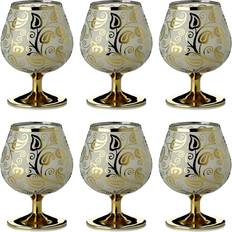 Red Whiskey Glasses Alliance of 6 brandy Whiskey Glass