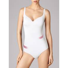 Beige - Dame Bodys Wolford Womens White Mat De Luxe Forming Slim-fit Stretch-woven Body M/c WHITE