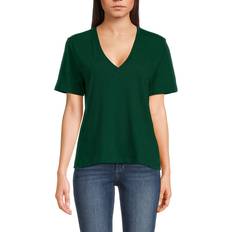 Tops Vince Women's Linen Blend Tee Malachite