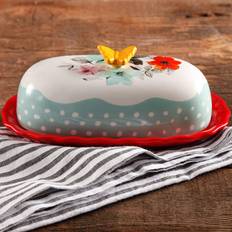 The Pioneer Woman flea market- two floral butter dish Dessert Bowl