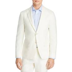 L - Men - White Suits Robert Graham Delave Linen Slim Fit Suit Jacket White 40R