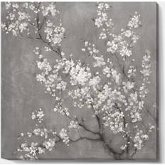 Design Art White Cherry Blossoms II Traditional Multi Wall Decor 30x30"