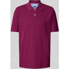 Rot Poloshirts Fynch-Hatton Poloshirt mit Logo-Stitching