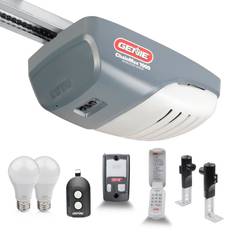 Genie Garage Door Openers Genie chainmax 1000 essentials chain drive garage door opener 3/4 hpc with led b Gray