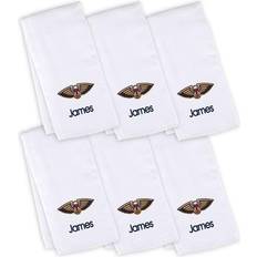 Baby Nests & Blankets Chad & Jake Infant White New Orleans Pelicans Personalized Burp Cloth 6-Pack