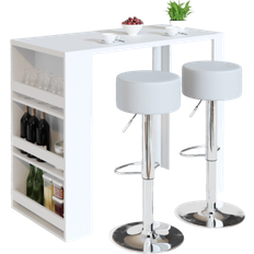 VICCO Counter High White Bartisch 57x117cm 3Stk.