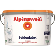 Malerfarbe Alpina Silk Latex Wandfarbe White 2.5L