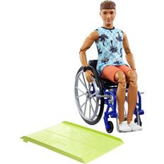 Barbie Ken Fashionista Doll #195 with Wheelchair & Ramp HJT59