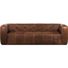 Hokku Designs Genavive Chocolate Brown Sofa 92" 3 Seater