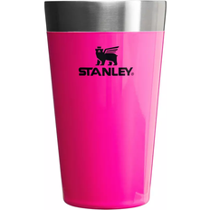 Stainless Steel Glasses Stanley Adventure Stacking Electric Pink Drinking Glass 16fl oz