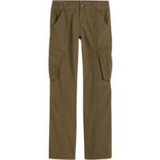 H&M Canvas Cargo Pants - Dark Khaki Green