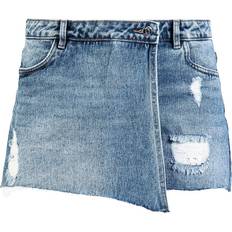Damen - Jeansshorts - L Only Onltexas Life Reg Denim Shorts - Blue/Light Blue Denim