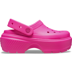 Damen - Rosa Pantoffeln & Hausschuhe Crocs Stomp Clog - Pink Crush