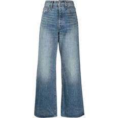 Amiri Blue - Women Jeans Amiri High-rise Wide-leg Jeans