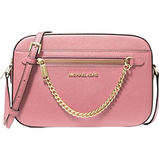 Michael Kors Jet Set Large Saffiano Leather Crossbody Bag - Carnation