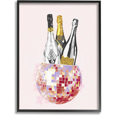Stupell Glam Disco Champagnes Black Framed Art 24x30"