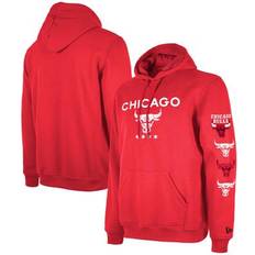 Basketball Jackets & Sweaters New Era Men's Red Chicago Bulls Big & Tall 2023/24 City Edition Jersey Pullover Hoodie