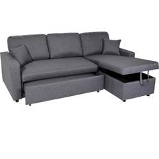 MCW L17 Dark Grey Sofa 228cm 3-Sitzer