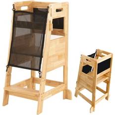 Stools Bed Bath & Beyond Wooden 2 Step Stool for Kids Toddler Tower Learning Tower Toddler