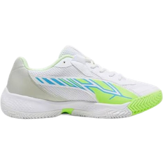 Puma Women Racket Sport Shoes Puma Nova Court W - White/Luminous Blue/Fizzy Apple/Shadow Gray