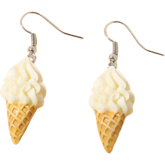Shein 1 Pair of Stylish Personalized Fun Ice Cream Shaped Earrings, Women's Party Jewelry Accessories, Birthday Gift