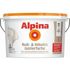 Malerfarbe Alpina Soot & Nicotine Insulating Wandfarbe White 5L