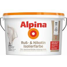 Wandfarben Malerfarbe Alpina Soot & Nicotine Insulating Wandfarbe White 5L