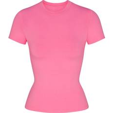 SKIMS Cotton Jersey T-shirt - Sugar Pink