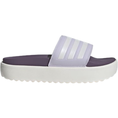 Adidas Women Slippers & Sandals Adidas Adilette Platform - Silver Dawn/Zero Metalic/Shadow Violet