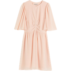 H&M Butterfly Sleeved Dress - Powder Pink