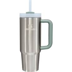 Stainless Steel Travel Mugs Stanley Quencher H2.0 FlowState Brushed Stainless Travel Mug 30fl oz
