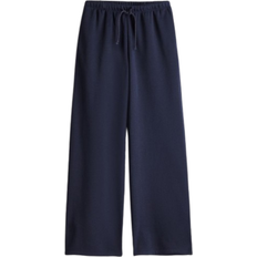 H&M Women's Wide-leg Joggers - Navy Blue