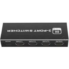 Nördic SGM-216 48Gbps 2.1 3xHDMI - HDMI Switch F-F