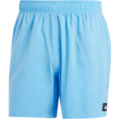 Adidas Solid CLX Short Length Swim Shorts - Blue Burst/White