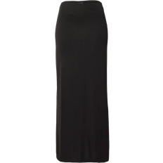 Lange Röcke - Polyester Gina Tricot Low Waist Maxi Skirt - Black