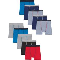 Boxer Shorts Children's Clothing Hanes Comfort Flex Boxer Brief Underwear 10-pack - Grey/Blue/Black/Red (B74P10)