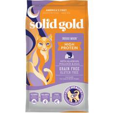 Cat Food - Fish & Reptile Pets Solid Gold Indigo Moon High Protein Alaskan Pollock & Eggs Recipe Grain-Free 3-lb bag