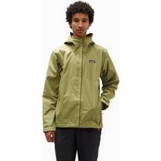 L - Men Rain Clothes Patagonia Torrentshell 3-Layer Rain Jacket Buckhorn Green