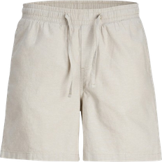 Herren - Leinen Hosen & Shorts Jack & Jones Regular Fit Shorts - Grey/Crockery