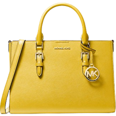 Michael Kors Charlotte Medium Saffiano Leather 2-in-1 Tote Bag - Golden Yellow