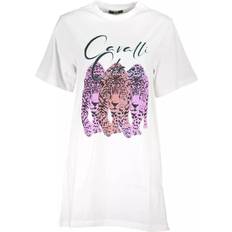 L - Men - White Dresses Cavalli Class White Cotton Dress