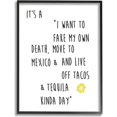 Interior Details Stupell Live Off Tequila & Tacos Phrase Giclee Framed Art