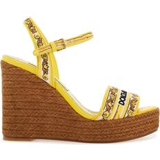 Dolce & Gabbana Heeled Sandals Dolce & Gabbana Maiolica Embroidered Wedge Sandals